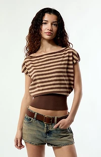 Your Favorite Eva Short Sleeve Sweater T-Shirt