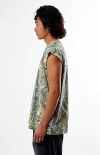Pacsun Cyber Wings Camo Cutoff T-Shirt
