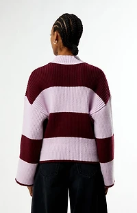 MINKPINK Freja Striped Chunky Knit Sweater