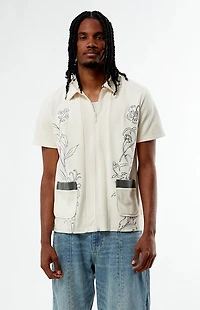 Dark Seas Jethro Zip Up Camp Shirt