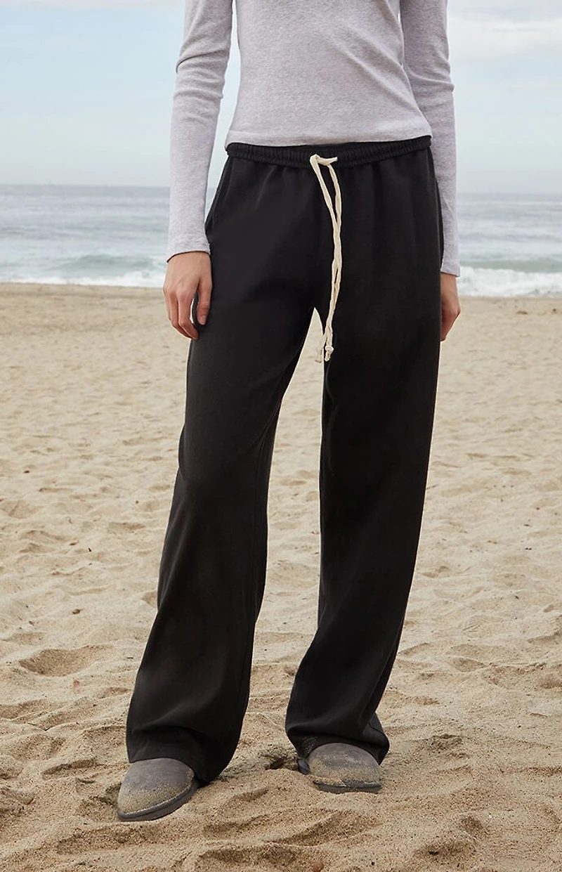 John Galt Black Anastasia Baggy Sweatpants