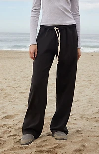 John Galt Black Anastasia Baggy Sweatpants