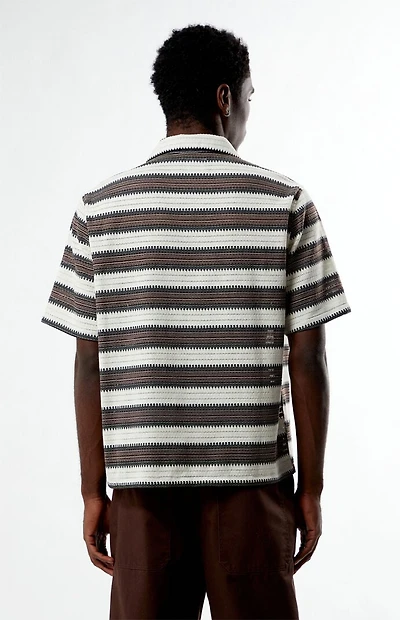 Pacsun Striped Texture Oversized Resort Camp Shirt