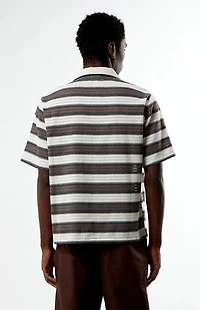 Pacsun Striped Texture Oversized Resort Camp Shirt