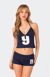 Edikted Jordan V Neck Halter Top
