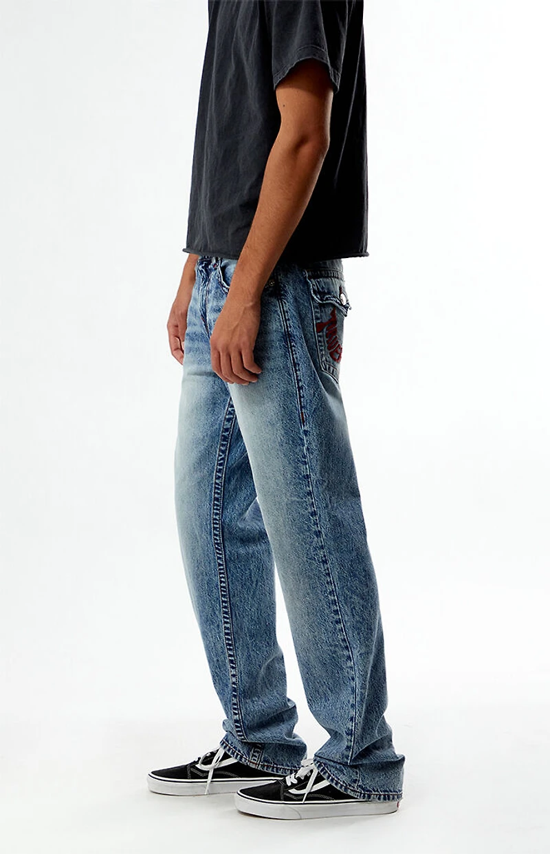 True Religion Ricky Warped Horseshoe Relaxed Straight Jeans