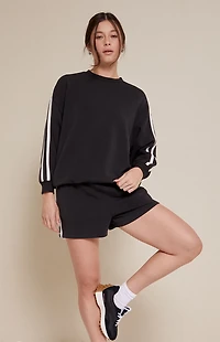 PAC 1980 Active Black Stripe Bias Sweatshirt