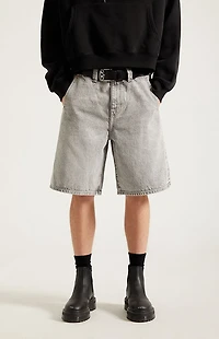 Pacsun Parker Baggy Denim Shorts Gray Wash