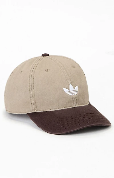 adidas Brown Relaxed Trefoil Dad Hat