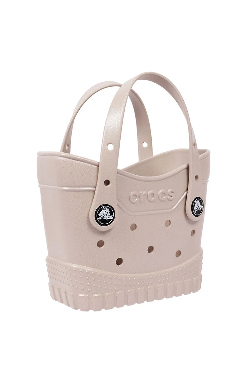 Crocs Cream Glitter EVA Micro Tote Bag