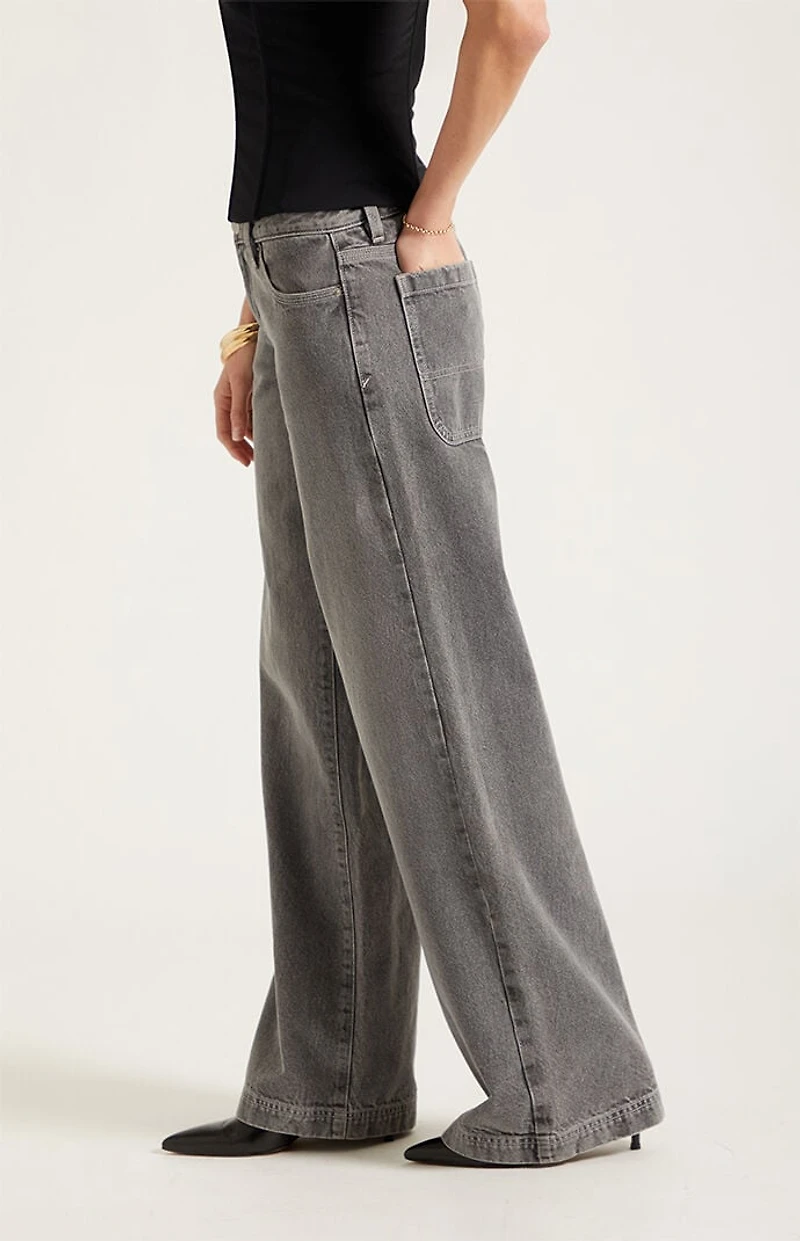 Pacsun Casey Low Rise Baggy Jeans Gray