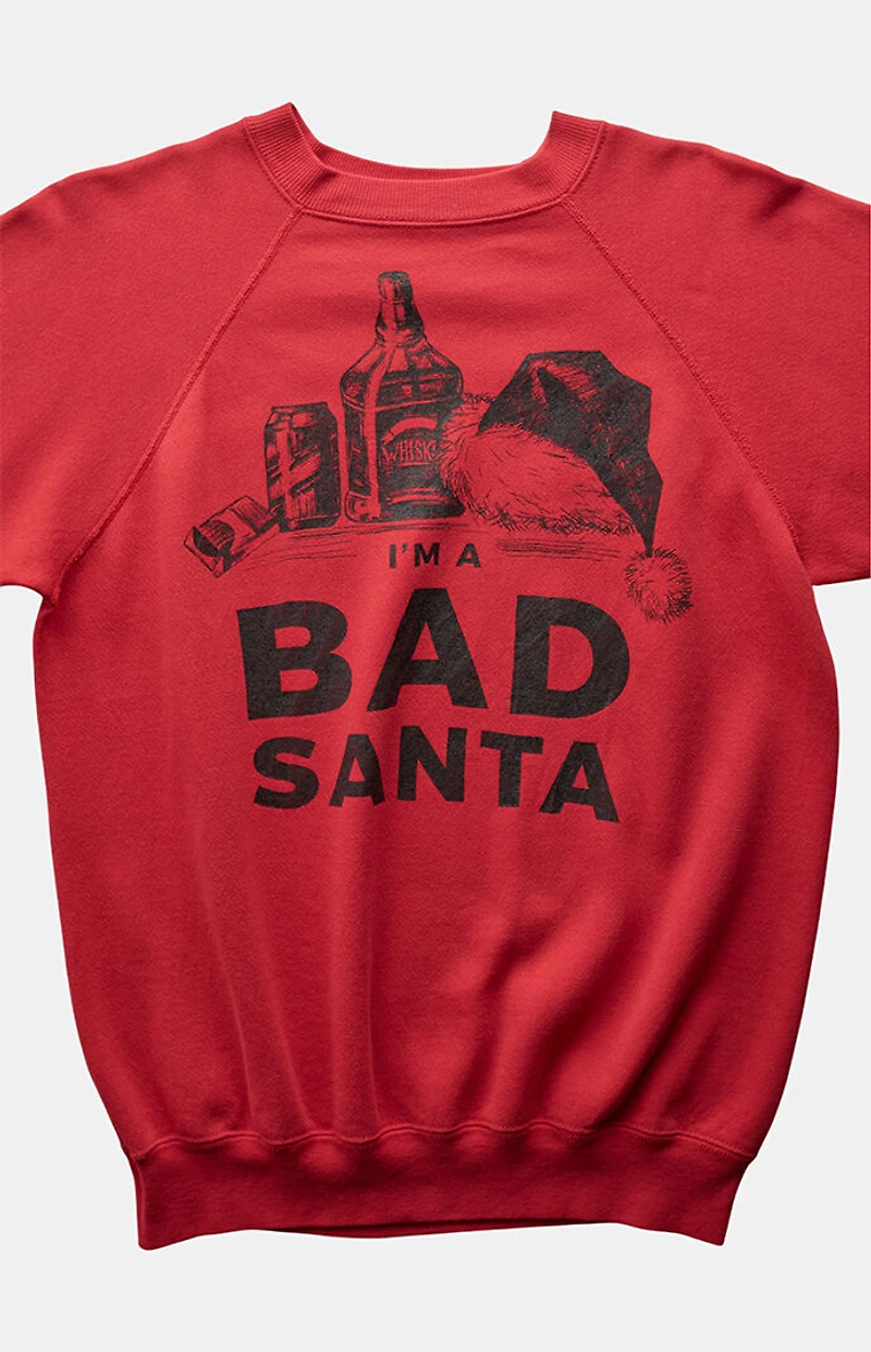 PS VINTAGE '80s I'm a Bad Santa Crew Neck Sweatshirt