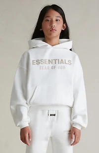 Fear of God ESSENTIALS Kids Cloud White Fleece Hoodie