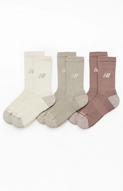 New Balance 3 Pack Variety Active Crew Socks
