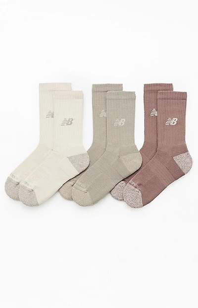 New Balance 3 Pack Variety Active Crew Socks