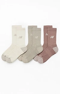 New Balance 3 Pack Variety Active Crew Socks