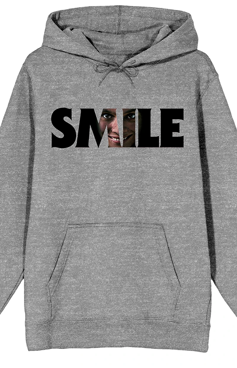 Smile Text With Hidden Face Hoodie