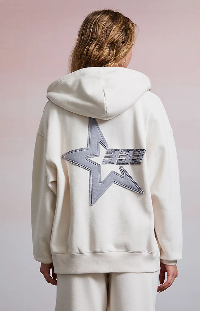 Third Charm 333 Zip Up Oversized Hoodie