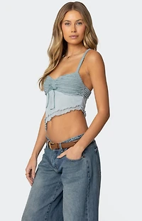 Edikted Ruffled Asymmetric Tank Top