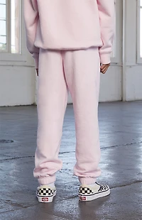 Pacsun Kids Pink Varsity Patch Jogger Sweatpants