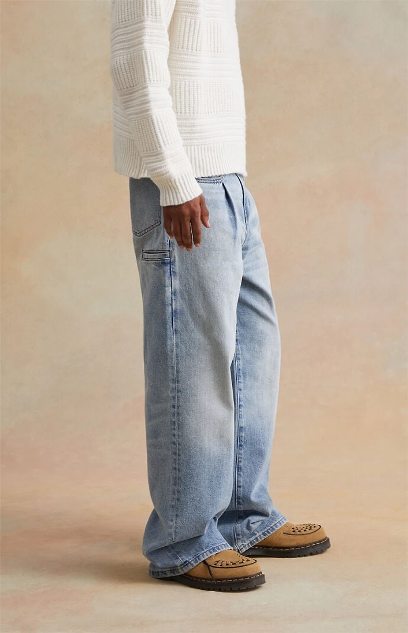 RARE DNM EDIT Light Indigo Trouser Extreme Baggy Jeans