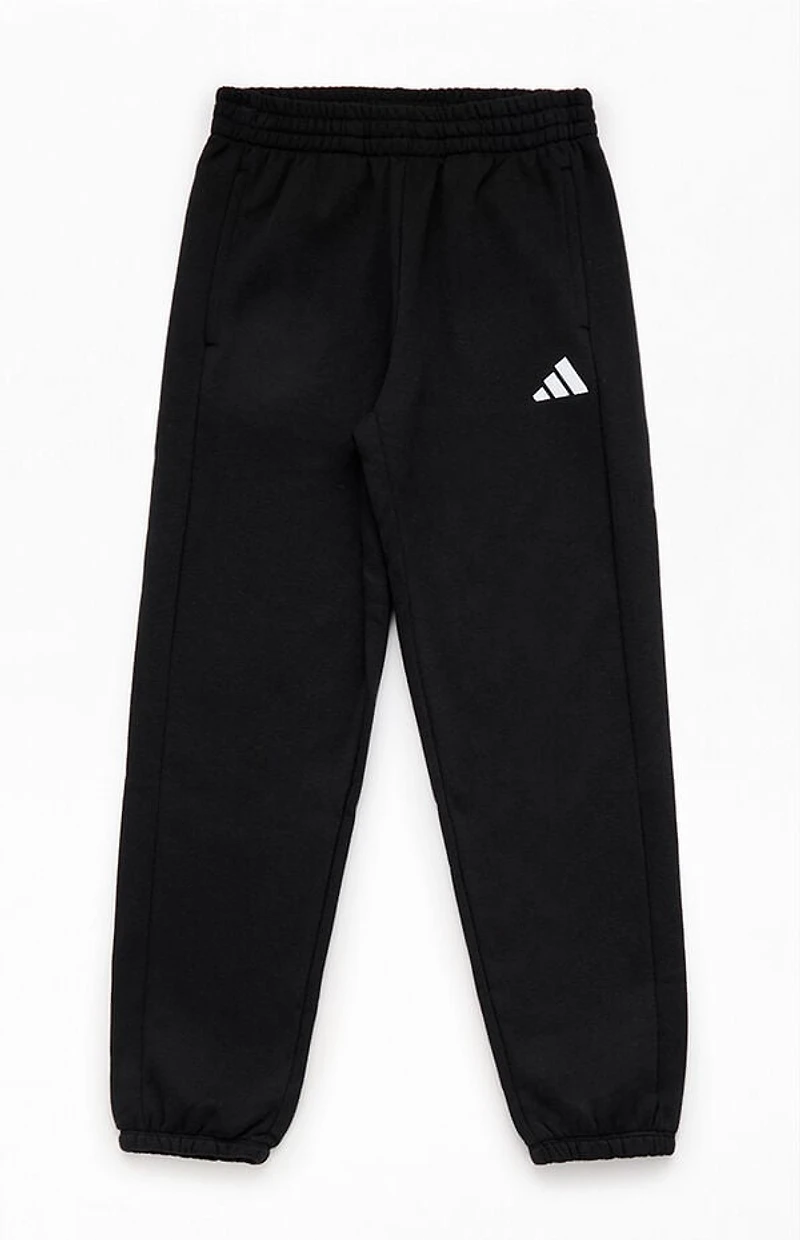 adidas Kids Black Minimal Logo Jogger Sweatpants