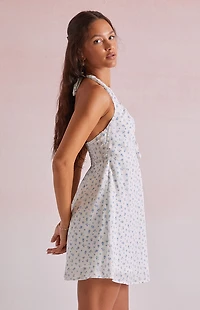 Beverly and Beck Sarah Tie Back Halter Mini Dress