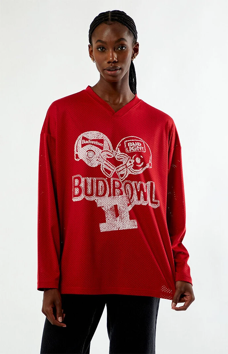Budweiser Bud Bowl Oversized Long Sleeve Jersey