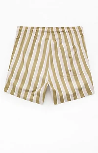 Pacsun Balcony Striped Eco 4.5" Swim Trunks