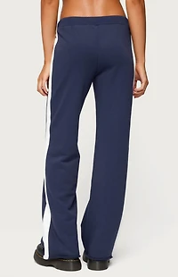 Edikted Baker Contrast Striped Sweatpants