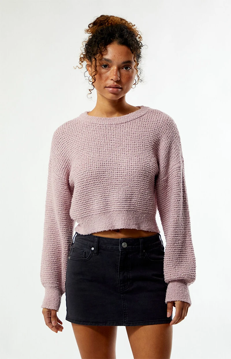 Your Favorite Snug Waffle Knit Sweater