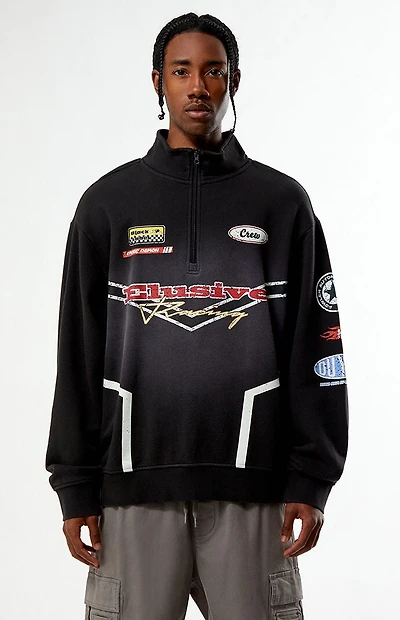 Pacsun Elusive Racing Quarter Zip Sweatshirt