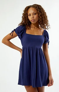 Your Favorite Open Back Babydoll Mini Dress