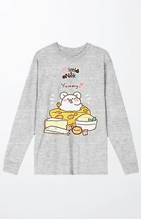 Mimi & Neko Nezu Eating Long Sleeve T-Shirt