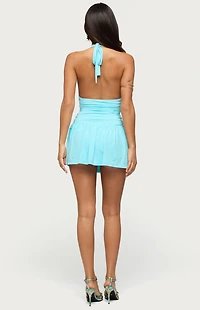 Edikted Caterina Ruched Halter Neck Romper