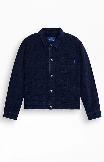 Awake NY Navy Jacquard Denim Jacket