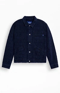 Awake NY Navy Jacquard Denim Jacket