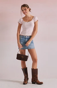 Beverly and Beck Maggie Pointelle T-Shirt