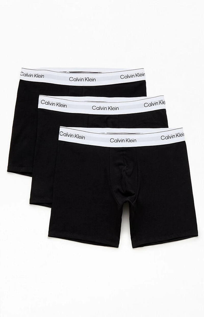 Calvin Klein 3 Pack Black & White Logo Boxer Briefs