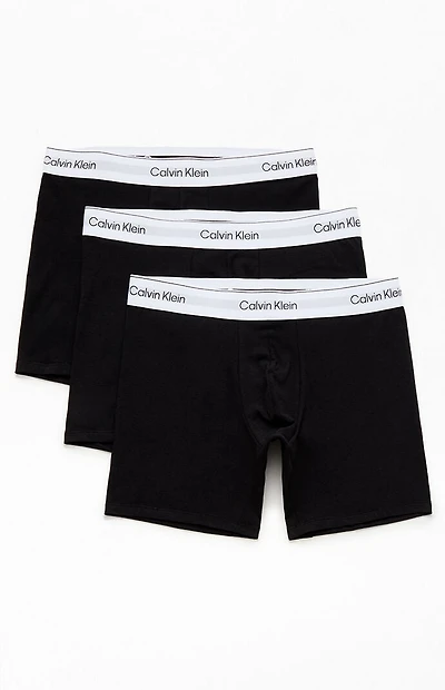 Calvin Klein 3 Pack Black & White Logo Boxer Briefs