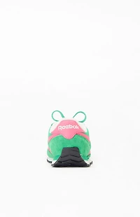 Reebok Women's Green Classic AZ Waffle Knit Sneakers