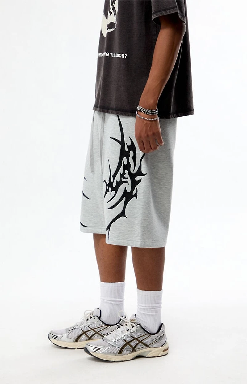 Pacsun Warping Time Fleece Sweat Shorts