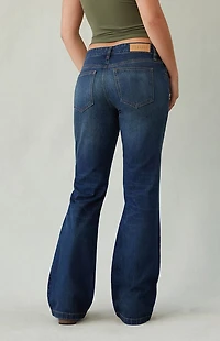 Pacsun Jade Low Rise Bootcut Jeans Dark Blue Tint