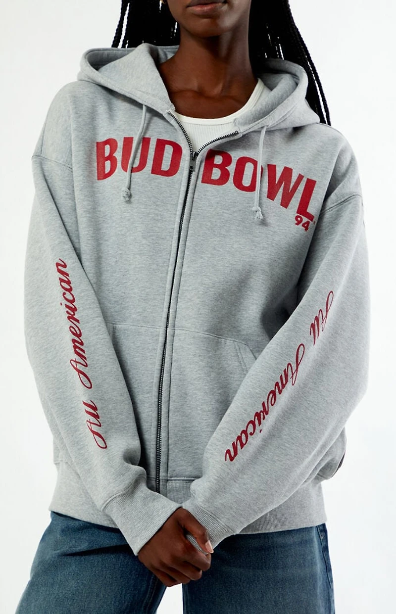 Budweiser Bud Bowl Zip Up Hoodie