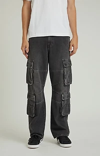 Pacsun Dylan Cargo Baggy Jeans Black
