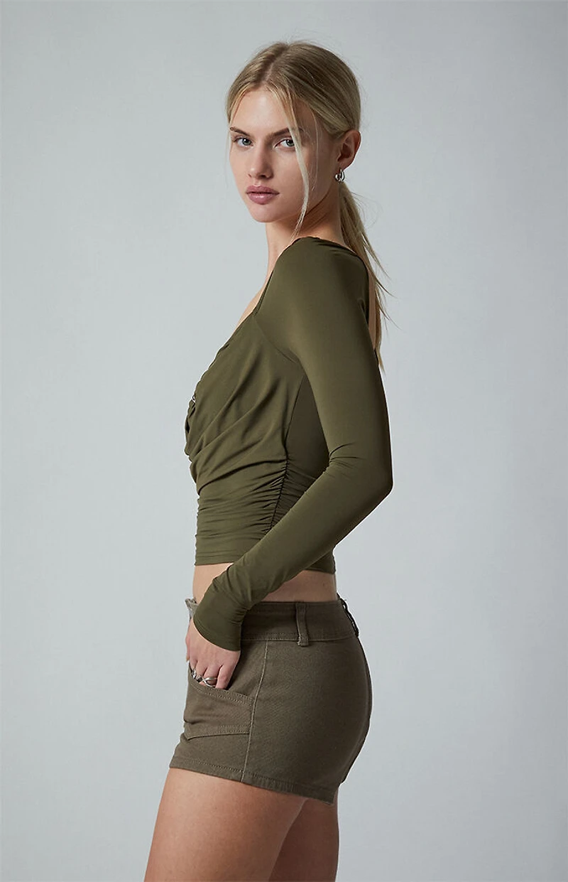 Third Charm Twill Low Rise Shorts