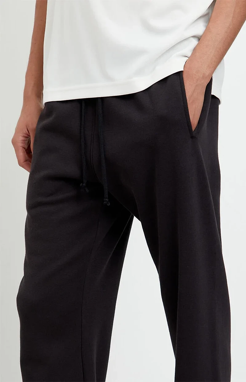 Pacsun Black Johnny Fleece Straight Sweatpants