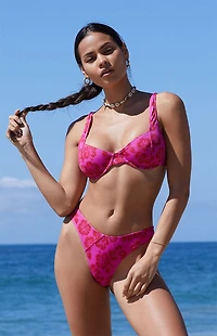 Pacsun Eco Tropical Joey Underwire Bralette Bikini Top