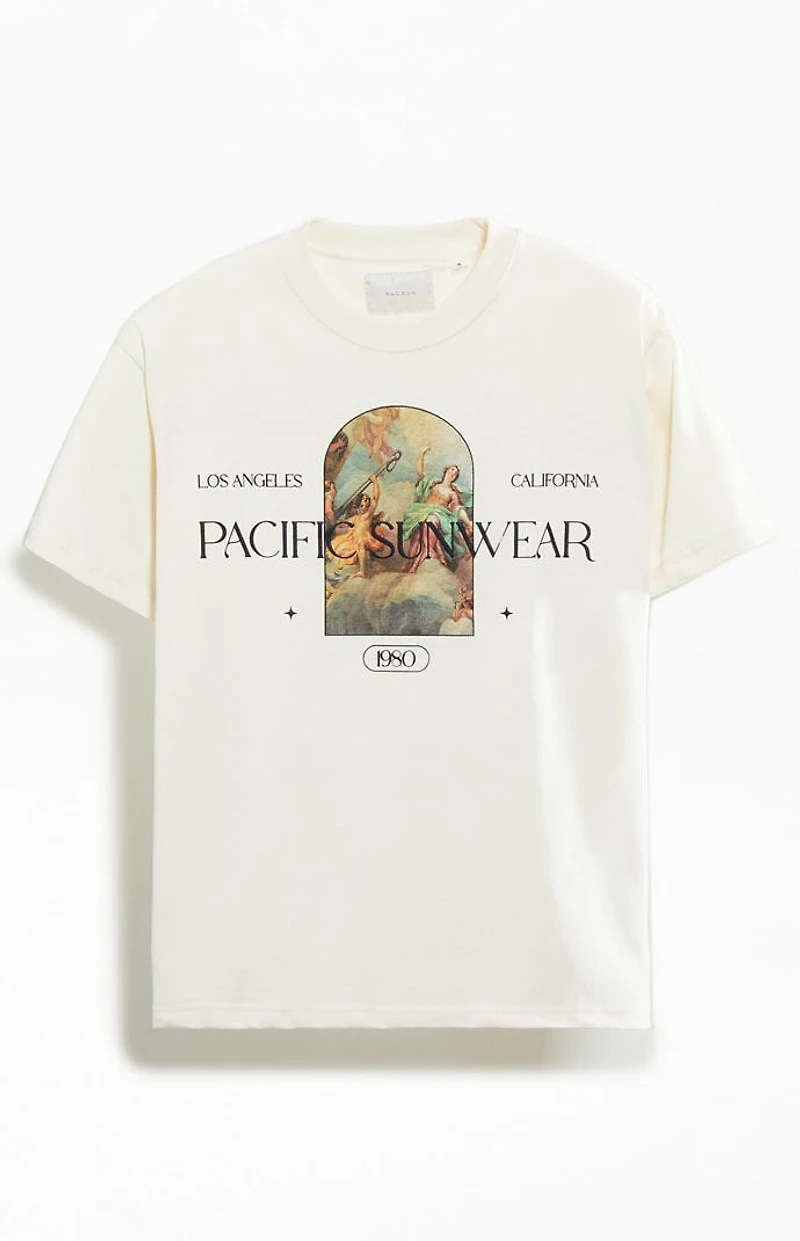Pacsun Cream Pacific Sunwear Renaissance Oversized T-Shirt