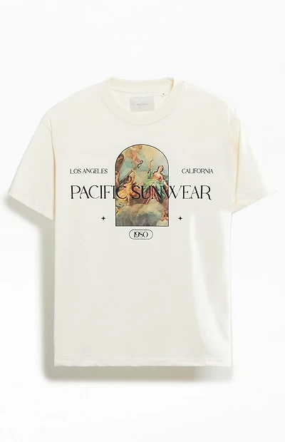 Pacsun Cream Pacific Sunwear Renaissance Oversized T-Shirt